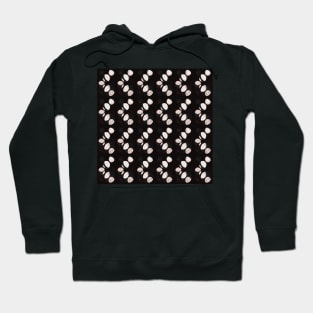 Black n’ White Zig Zag Abstract Petals Hoodie